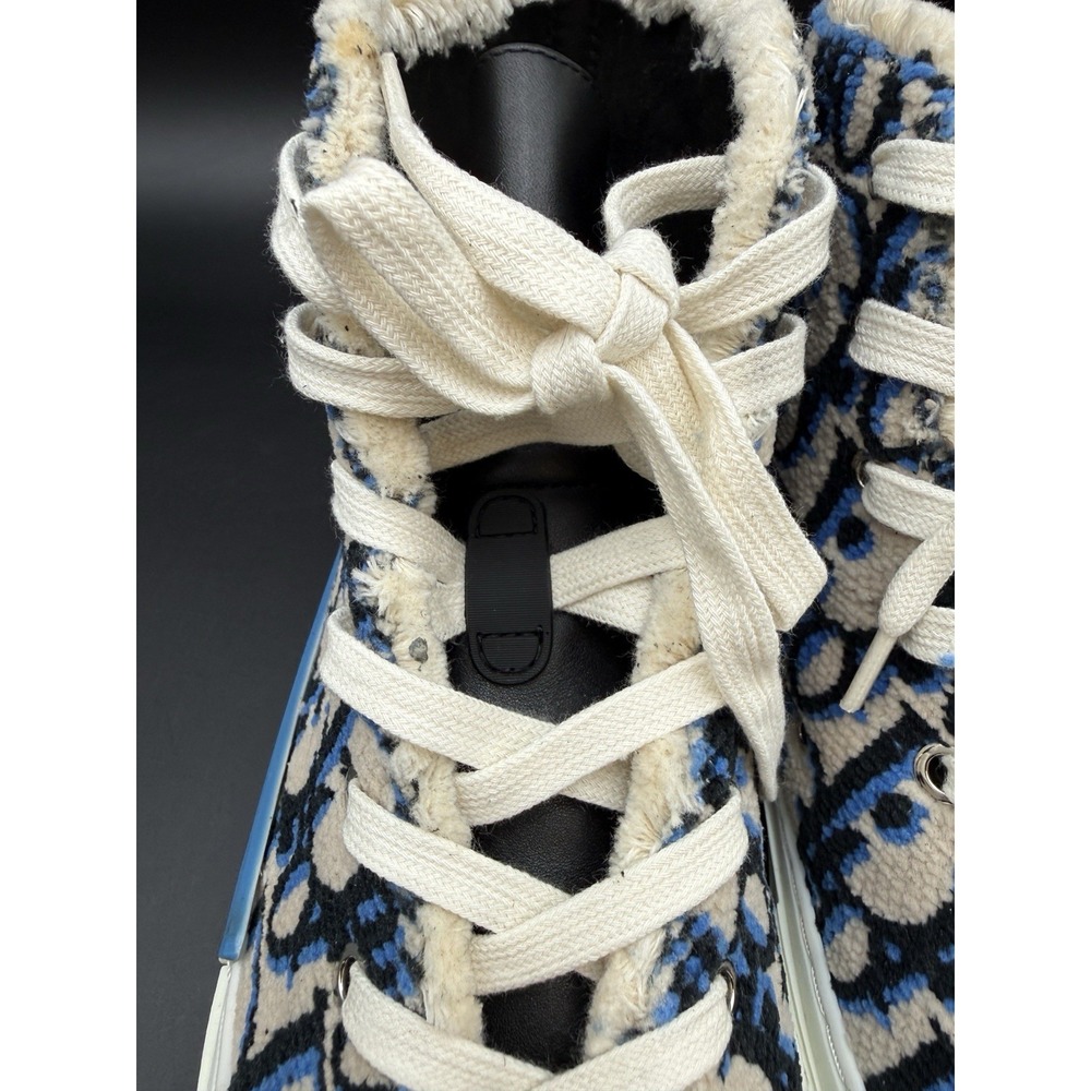 Christian Dior Men's B23 High-Top Sneakers Oblique Tapestry Sz 39 - Picture 4 of 15